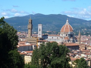 Firenze - Panorama sul Duomo e Palazzo Vecchio